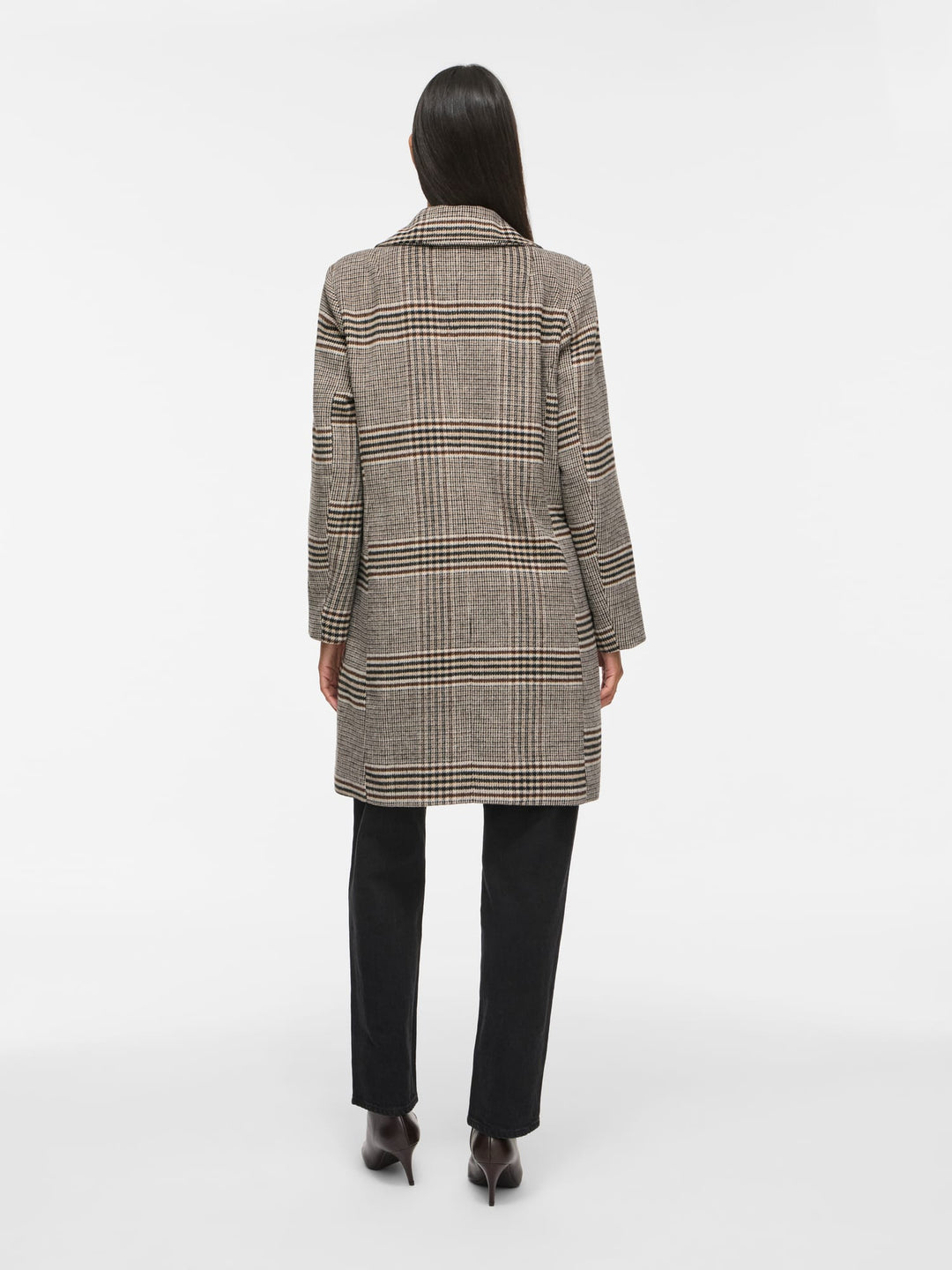 Vila 14115242 Leova tussenjas dames bruin dessin