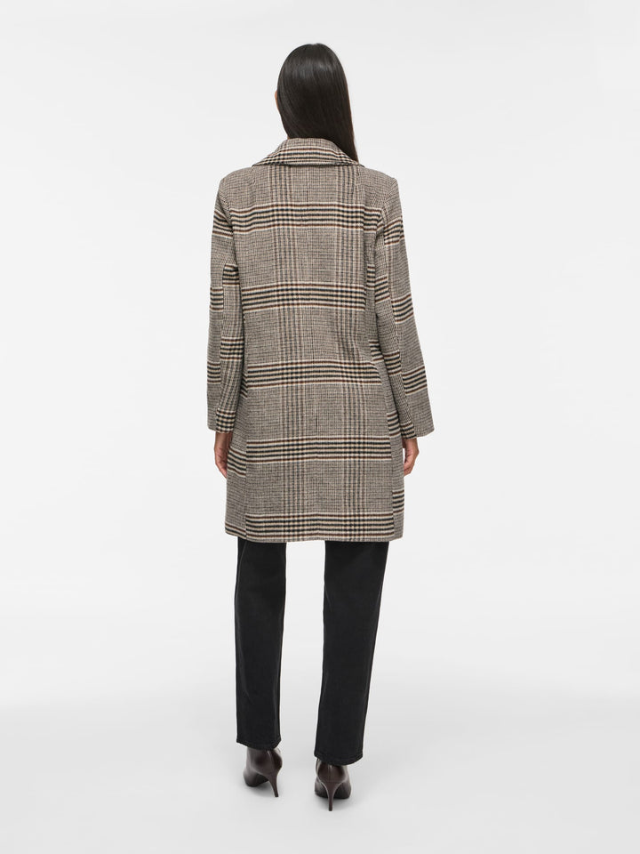 Vila 14115242 Leova tussenjas dames bruin dessin