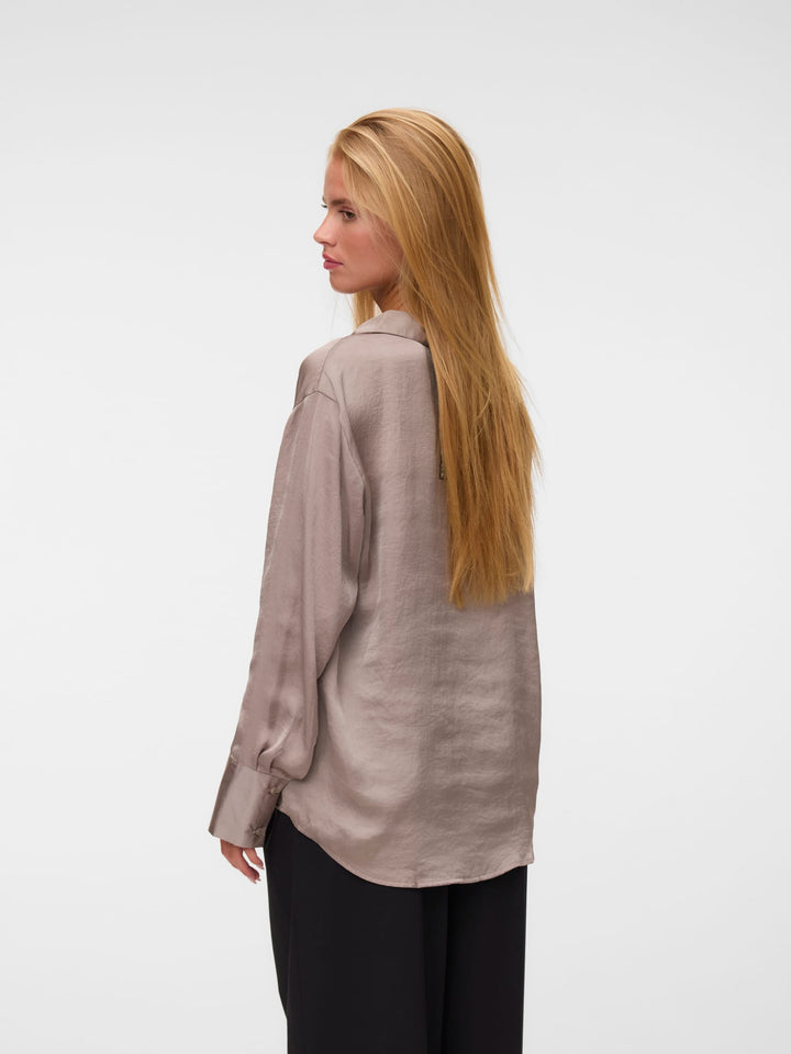 VERO MODA 10341449 Sommer blouse l/m taupe