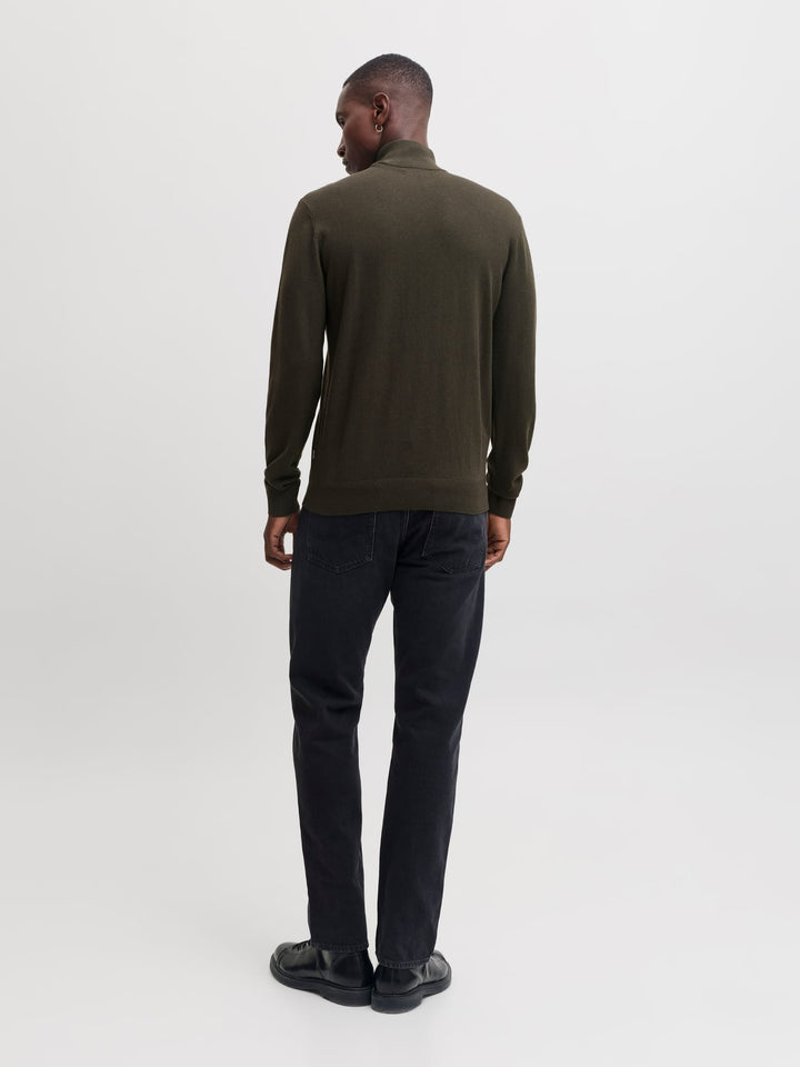 Jack &amp; Jones 12189339 Emil trui donkergroen – heren
