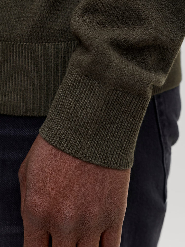 Jack &amp; Jones 12189339 Emil trui donkergroen – heren
