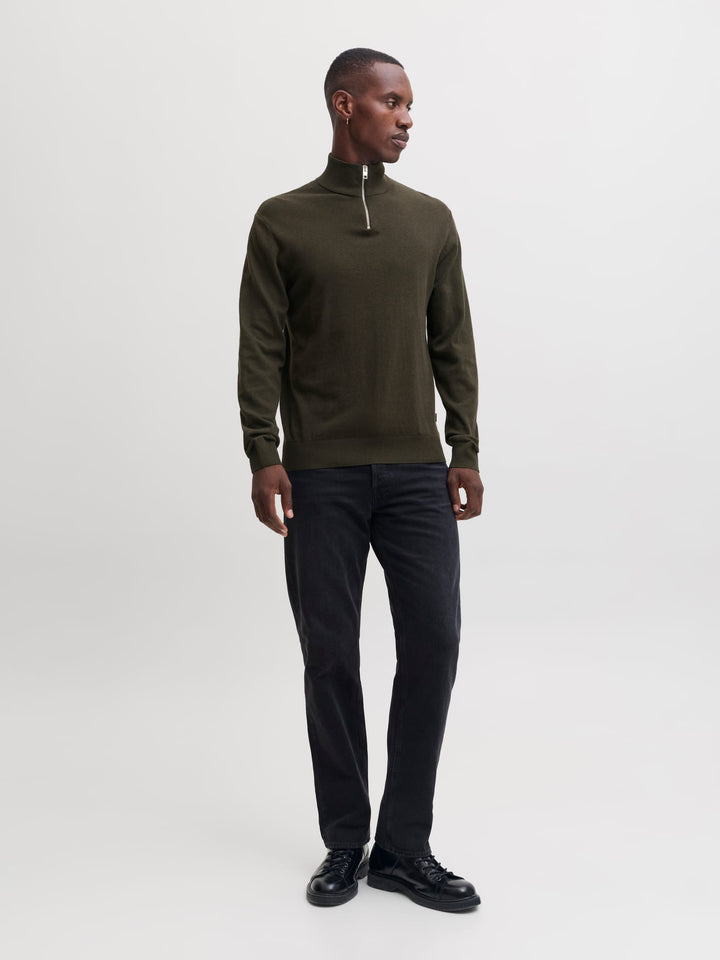 Jack &amp; Jones 12189339 Emil trui donkergroen – heren