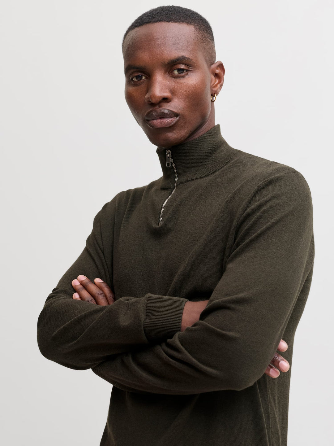 Jack &amp; Jones 12189339 Emil trui donkergroen – heren