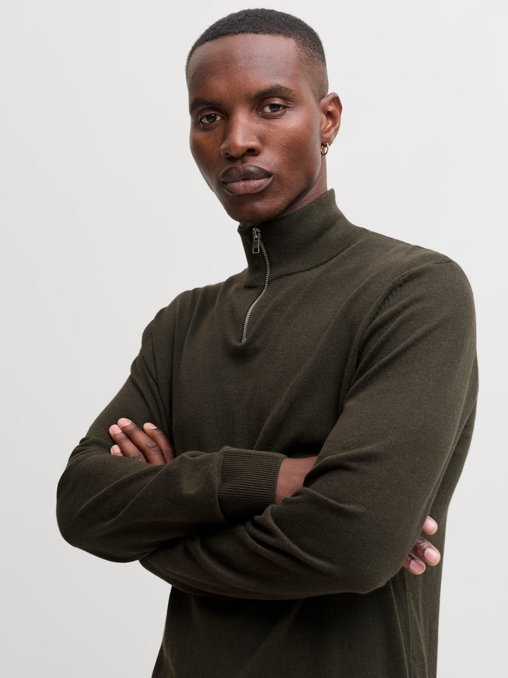 Jack &amp; Jones 12189339 Emil trui donkergroen – heren