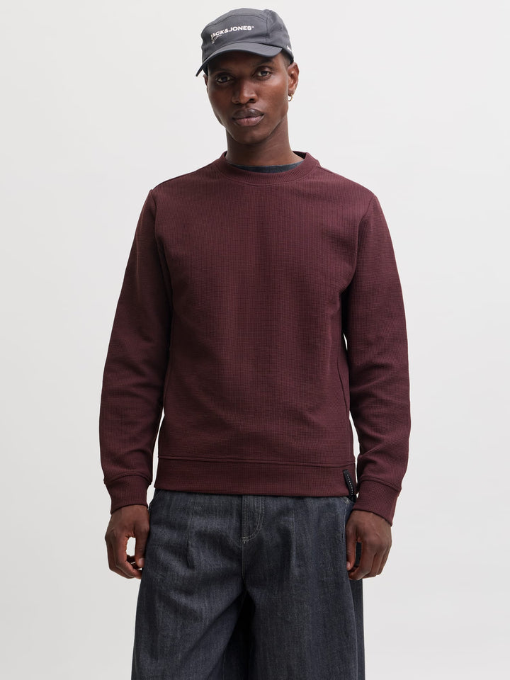 Jack & Jones Fusion sweater bordeaux – heren