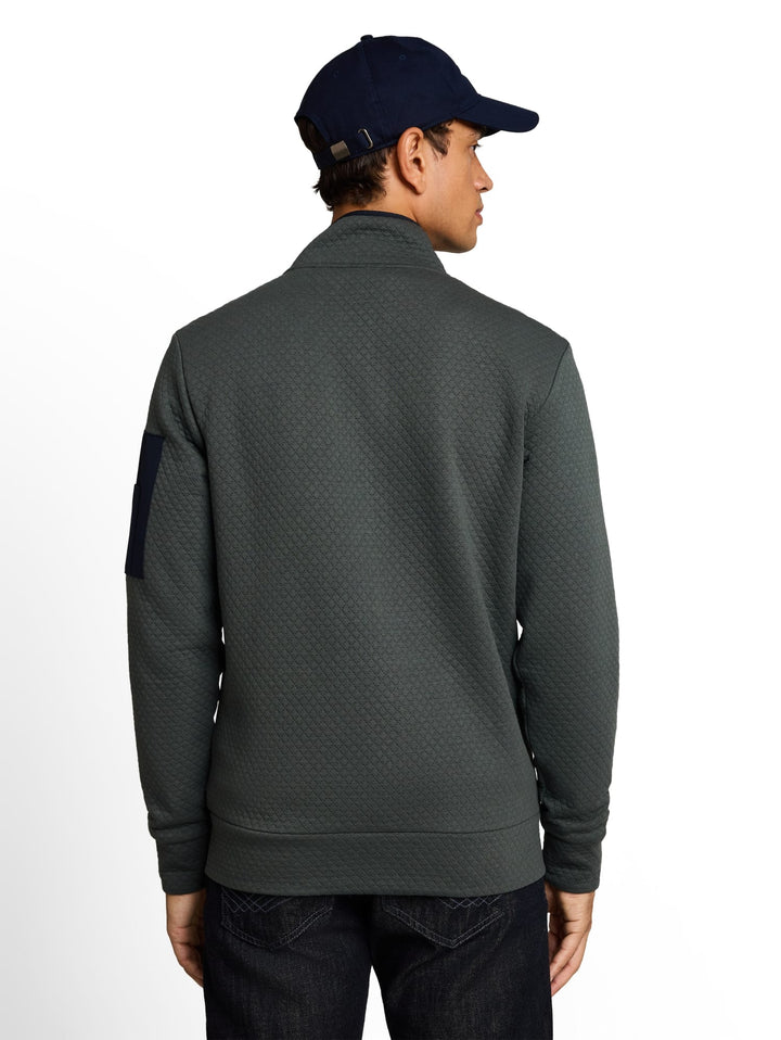 Tom Tailor 1052684 vest sweat heren olijf