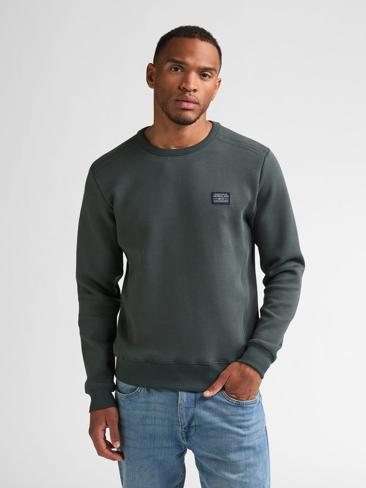 Petrol men M-3060-SWR349 sweater heren olijf