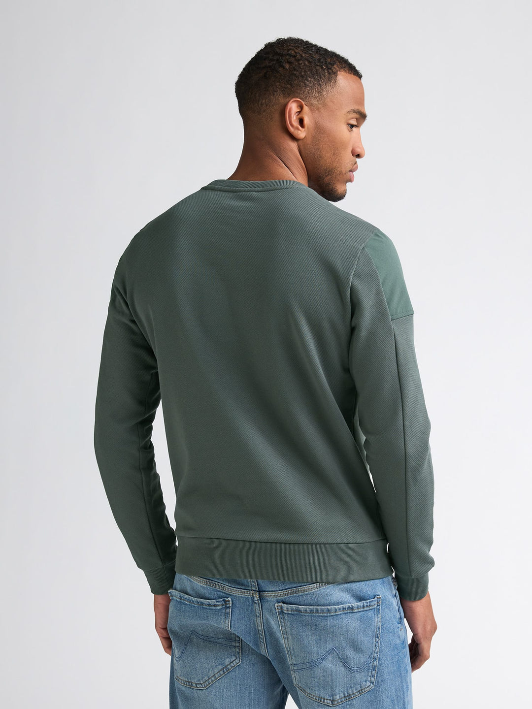 Petrol men M-3060-SWR322 sweater heren olijf