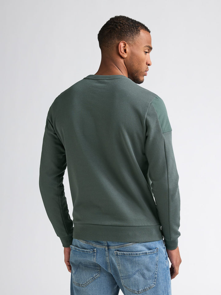 Petrol men M-3060-SWR322 sweater heren olijf