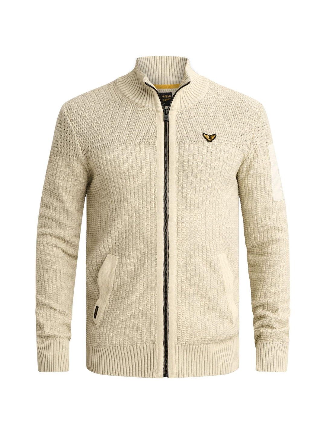 PME-Legend PKC2609356 vest gebreid heren beige