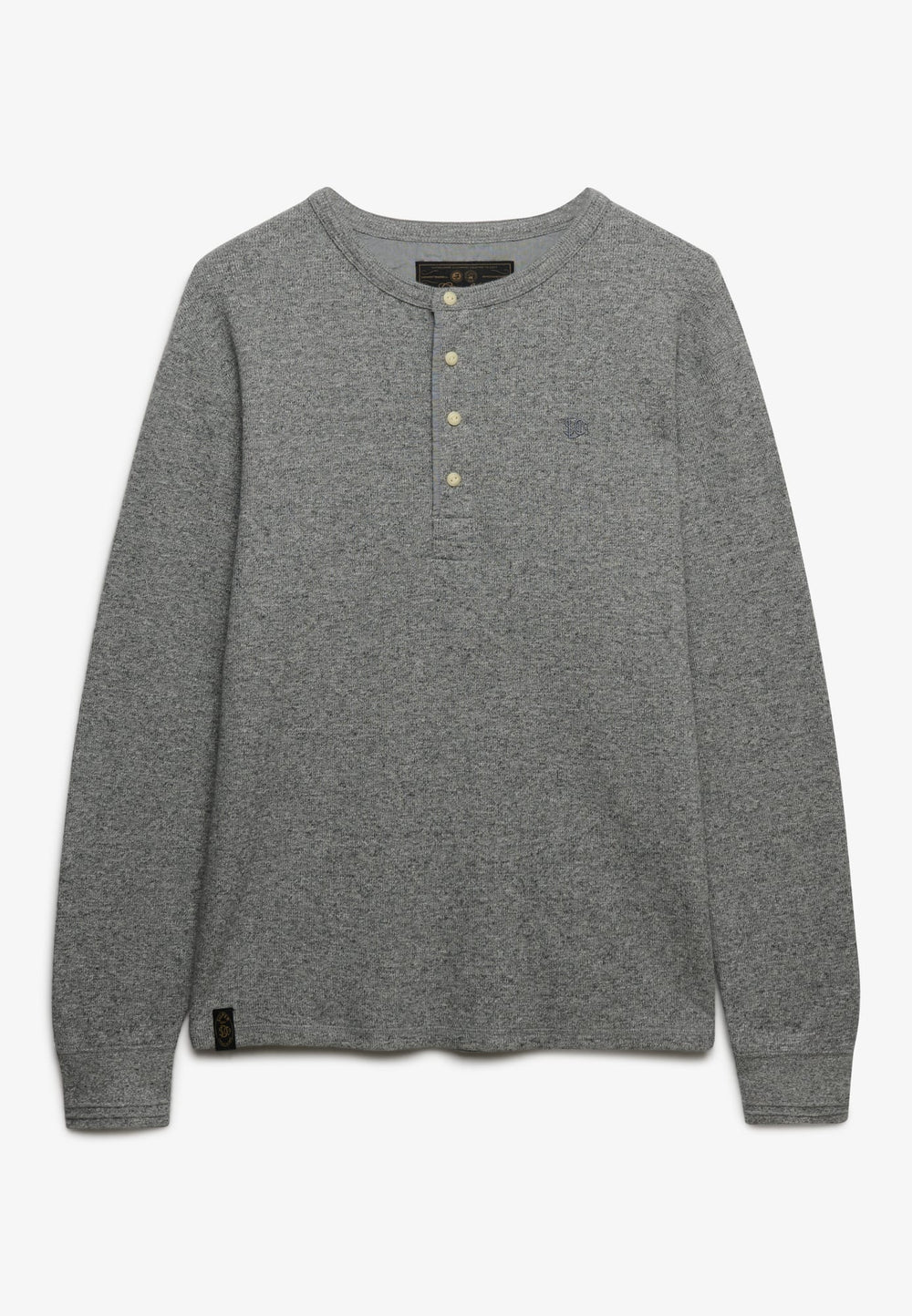 Superdry M6010974A t-shirt l/m heren grijs melee