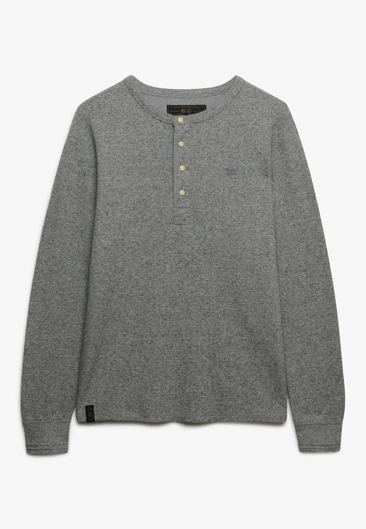 Superdry M6010974A t-shirt l/m heren grijs melee