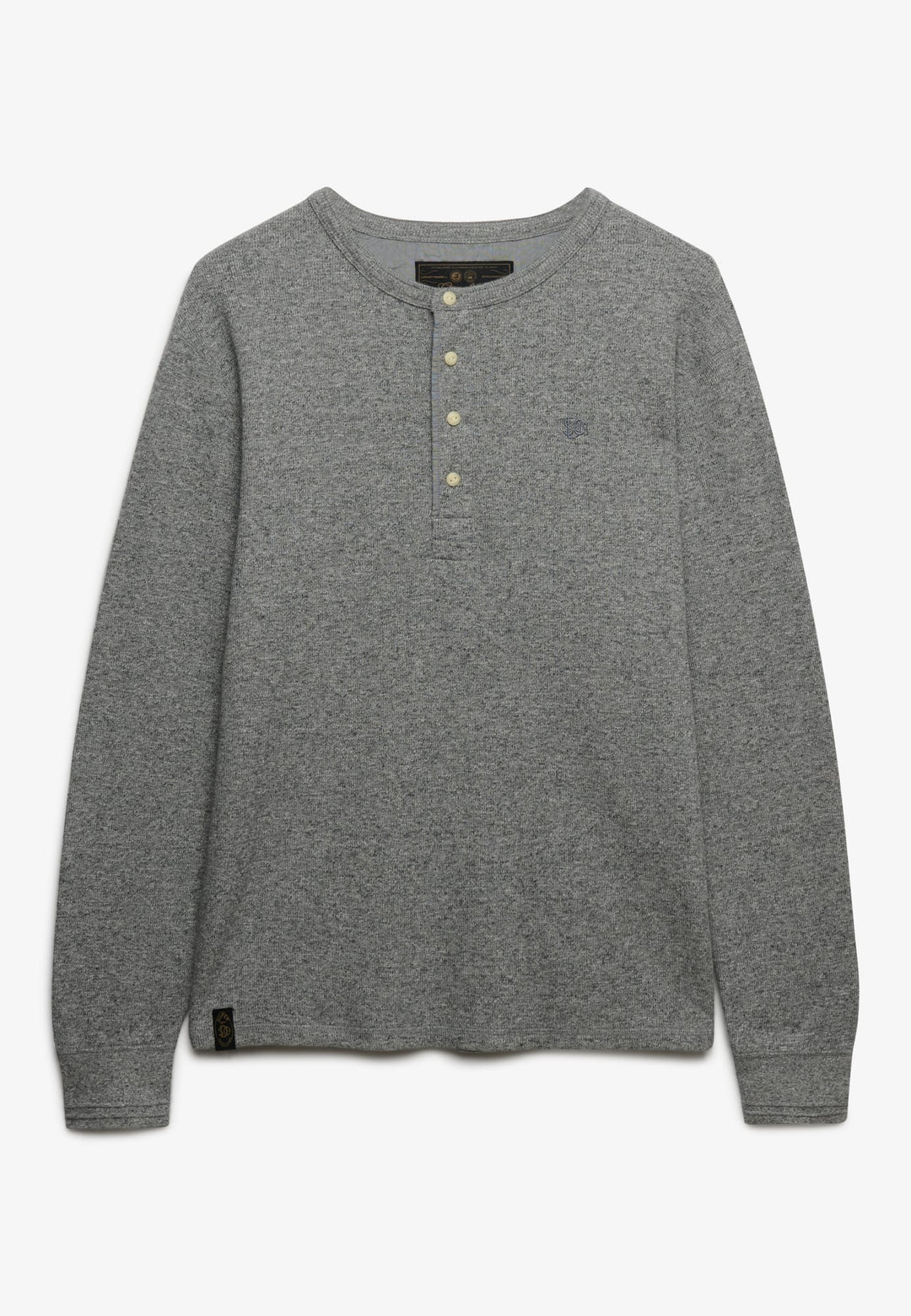 Superdry M6010974A t-shirt l/m heren grijs melee