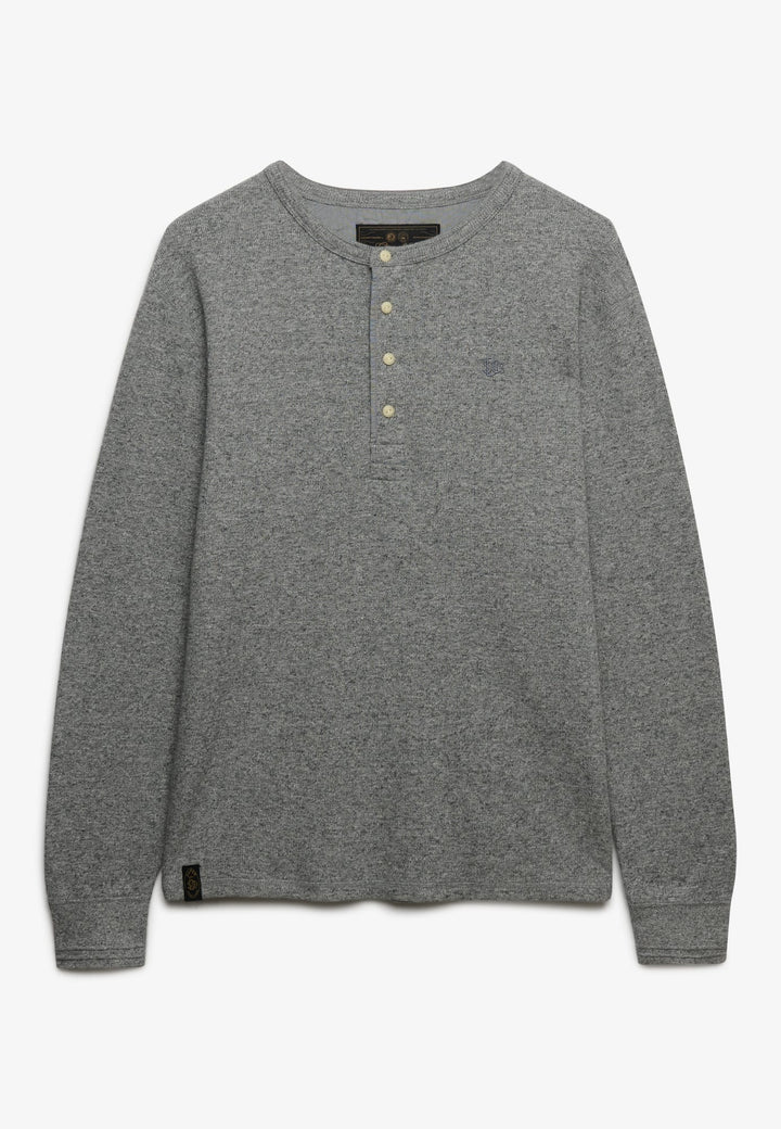 Superdry M6010974A t-shirt l/m heren grijs melee