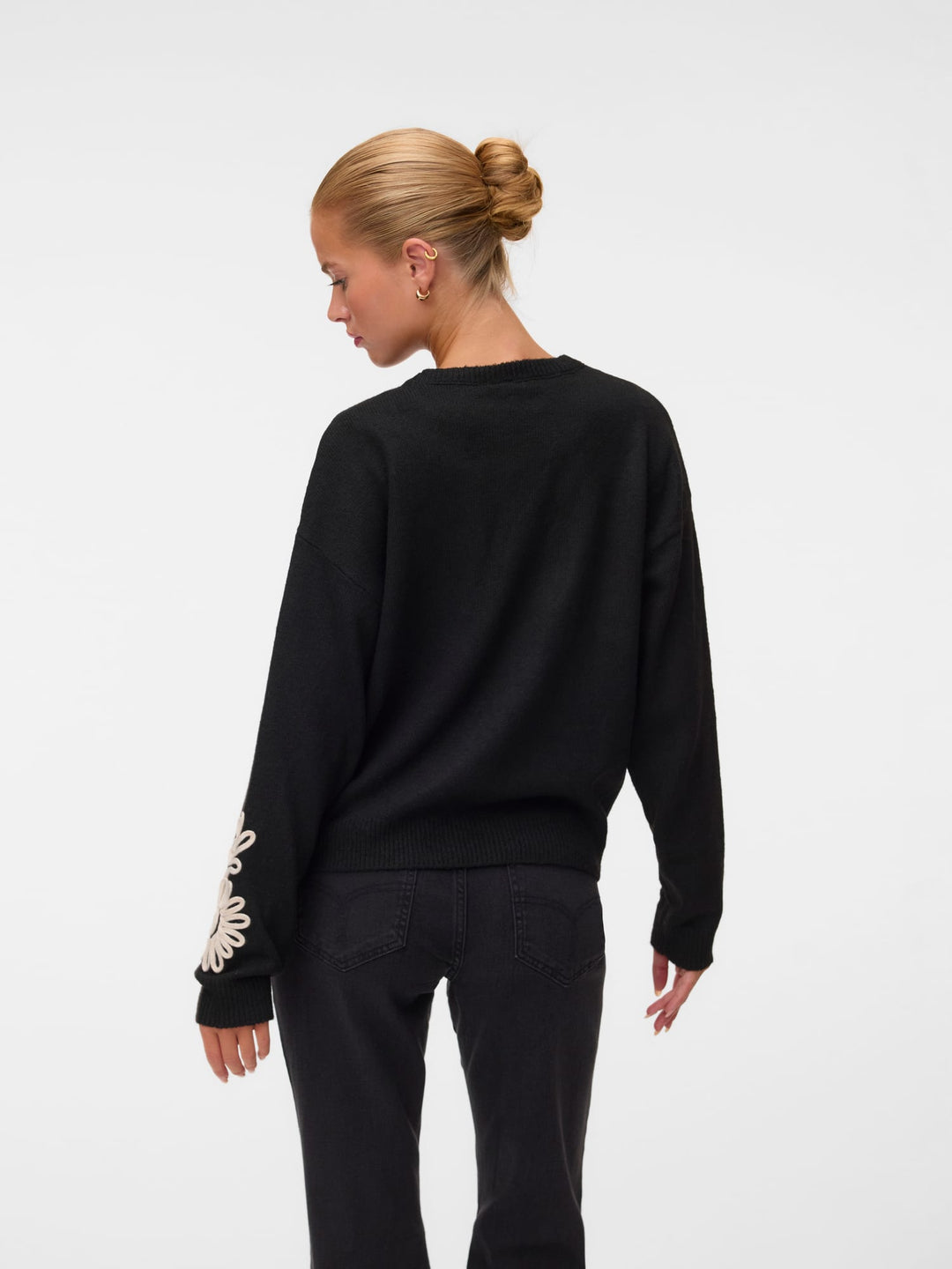 VERO MODA 10351727 Lia trui dames zwart dessin