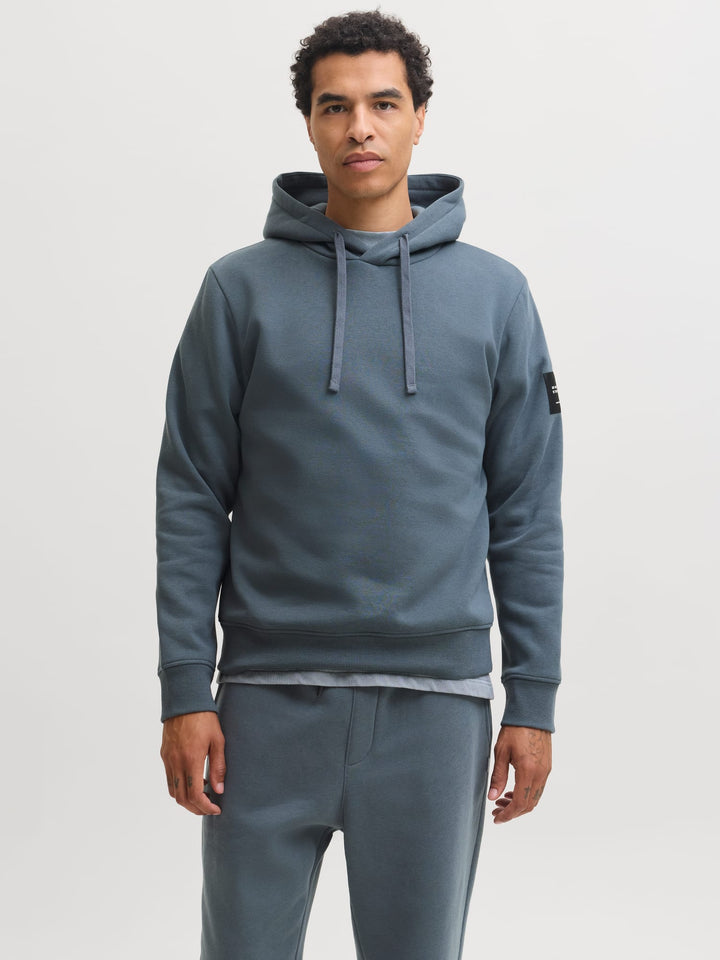 Jack &amp; Jones 12298441 Cleveland hoodie grijs melee – heren