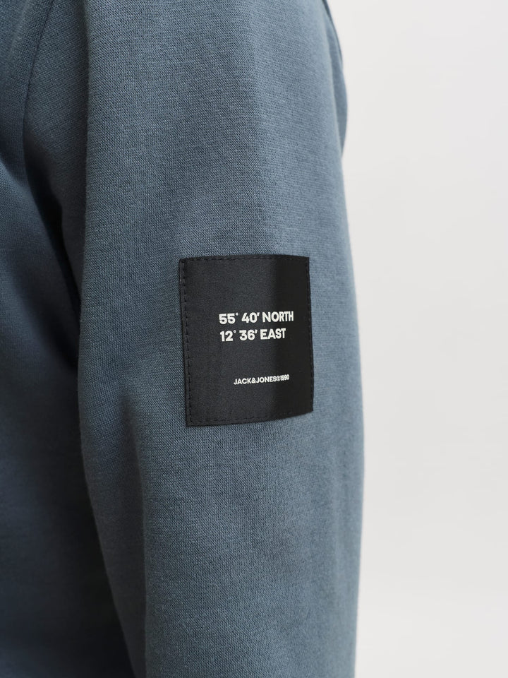 Jack &amp; Jones 12298441 Cleveland hoodie grijs melee – heren