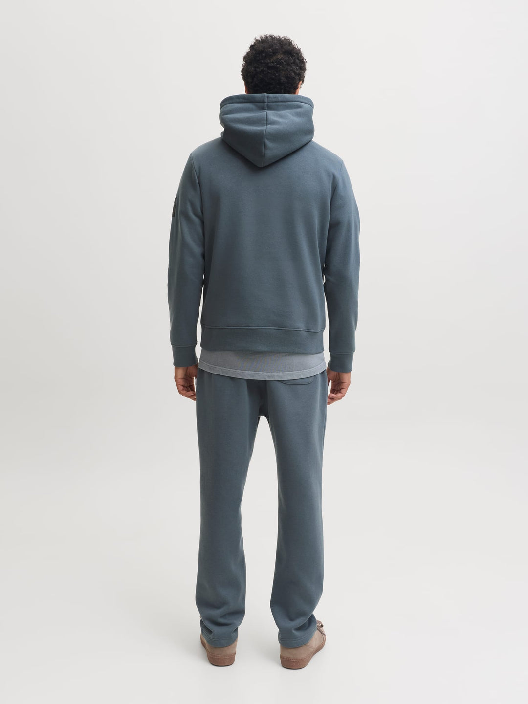 Jack &amp; Jones 12298441 Cleveland hoodie grijs melee – heren
