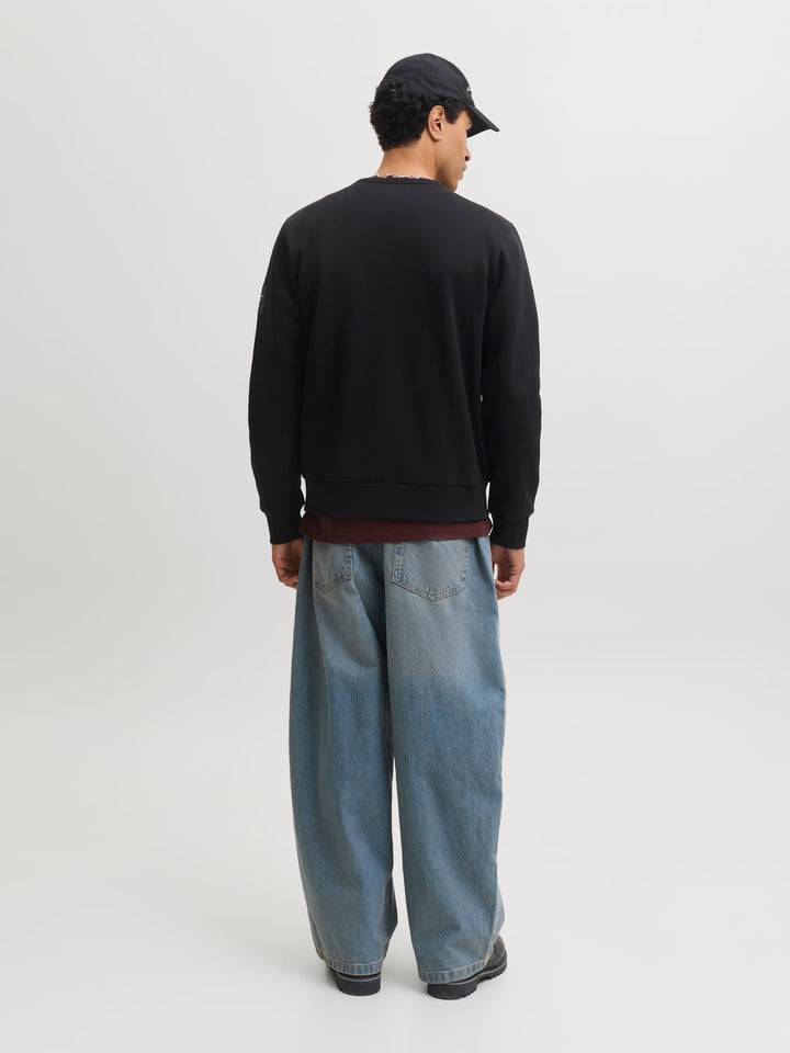 Jack &amp; Jones 12298440 Cleveland sweater zwart – heren