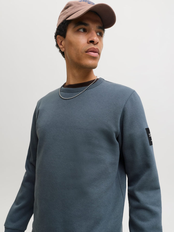 Jack &amp; Jones 12298440 cleveland sweater grijs – heren