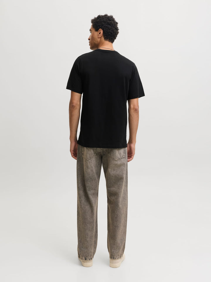 Jack &amp; Jones 12298439 Cleveland t-shirt zwart – heren