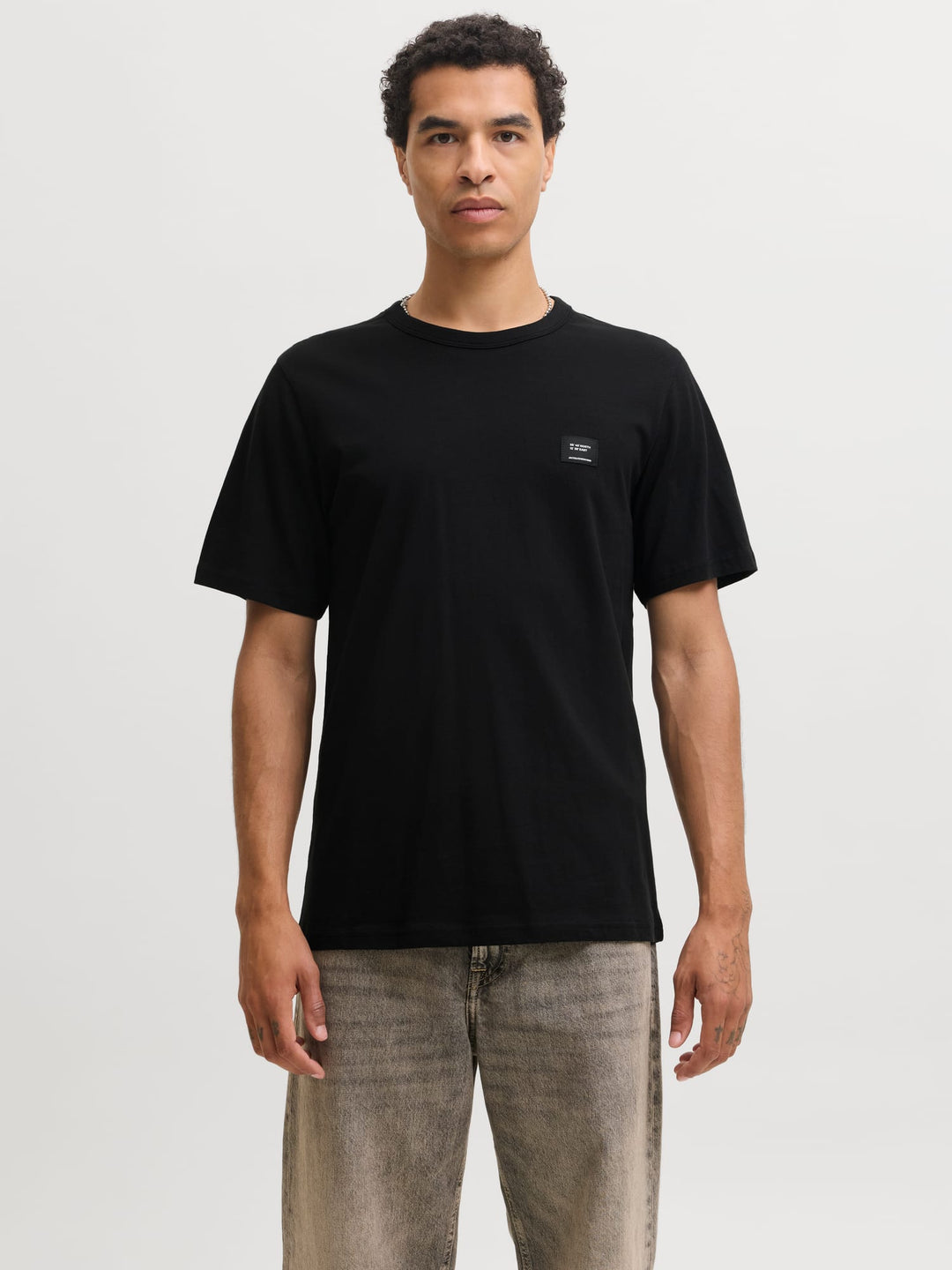 Jack &amp; Jones 12298439 Cleveland t-shirt zwart – heren