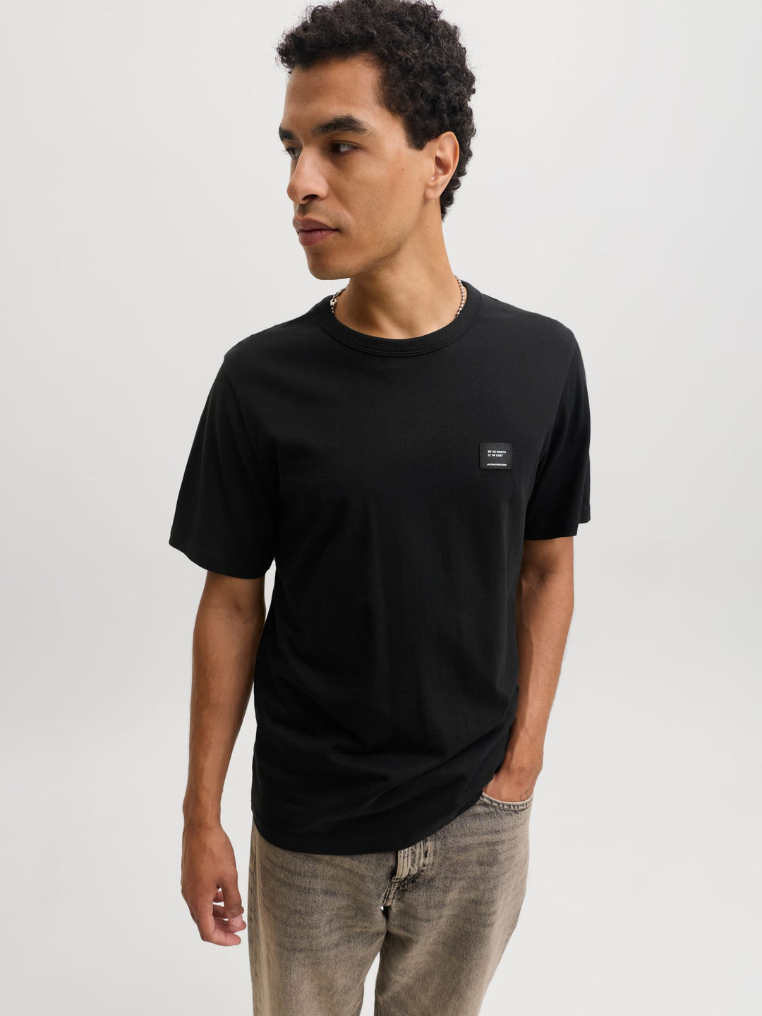 Jack &amp; Jones 12298439 Cleveland t-shirt zwart – heren