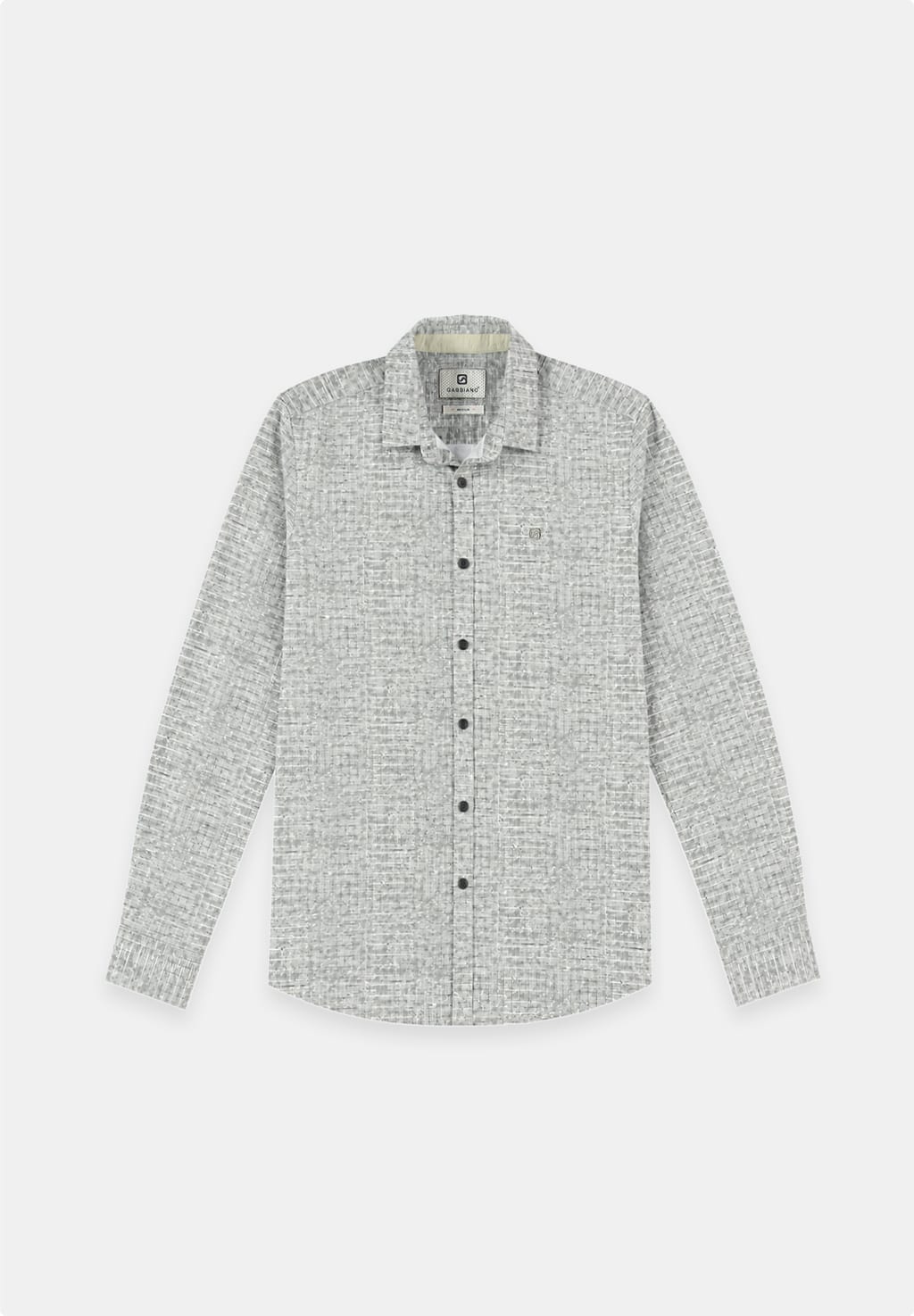 Gabbiano men 3367351 STAN overhemd l/m groen dessin – heren