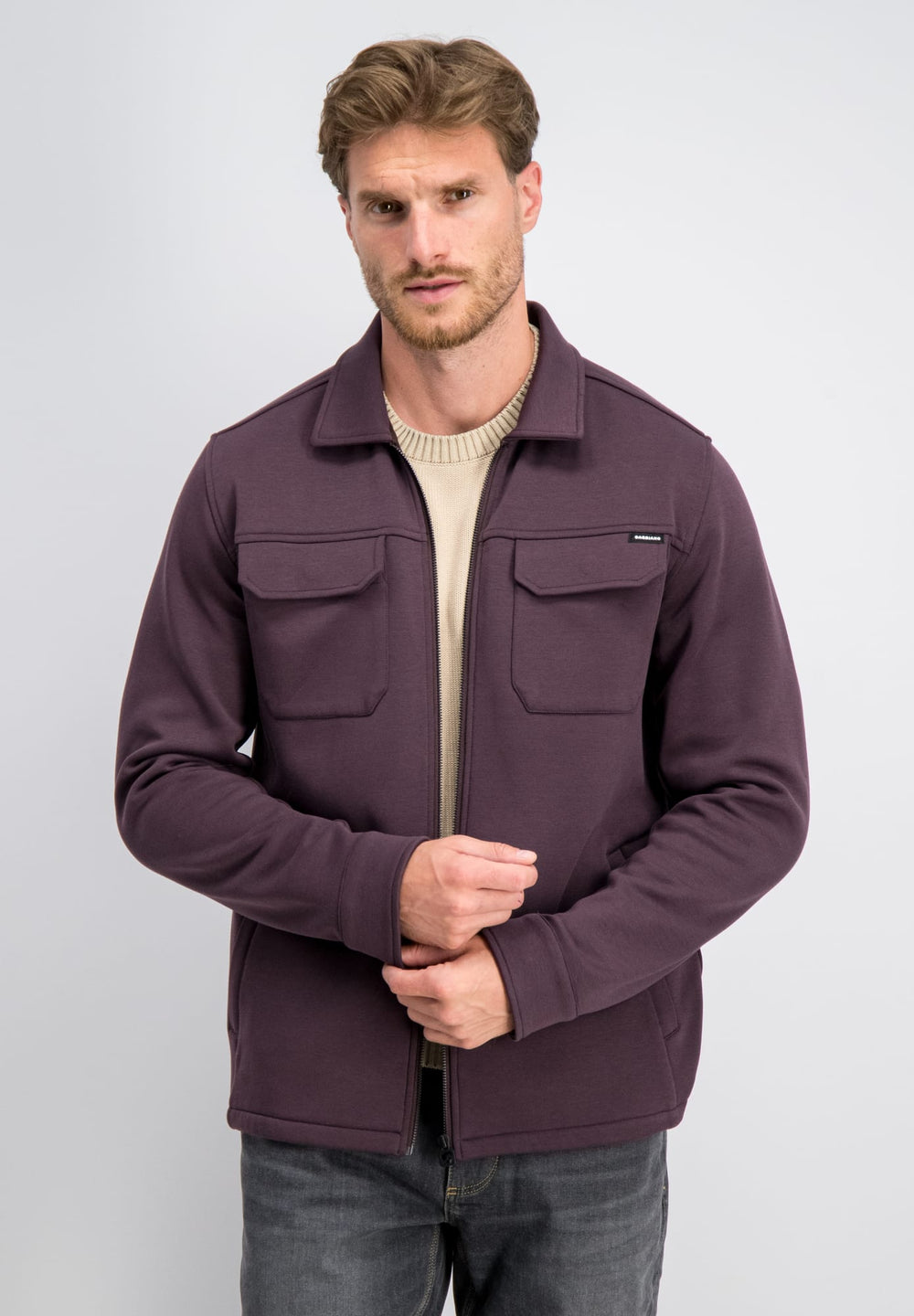 Gabbiano men 4267422 EASON overhemd l/m steenrood – heren - Bordeaux