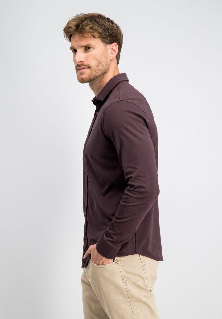 Gabbiano men 3367340 TONE-S overhemd l/m bordeaux