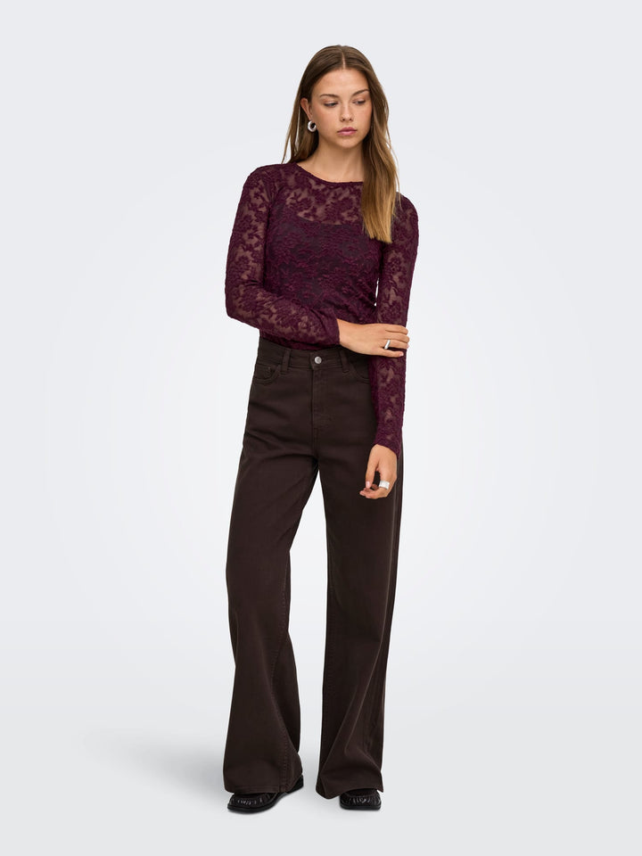 Only 15356155 Blaise blouse bordeaux