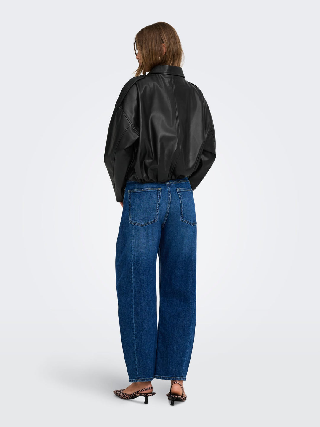 Only 15383675 moon jack (imitatie) leer zwart – dames