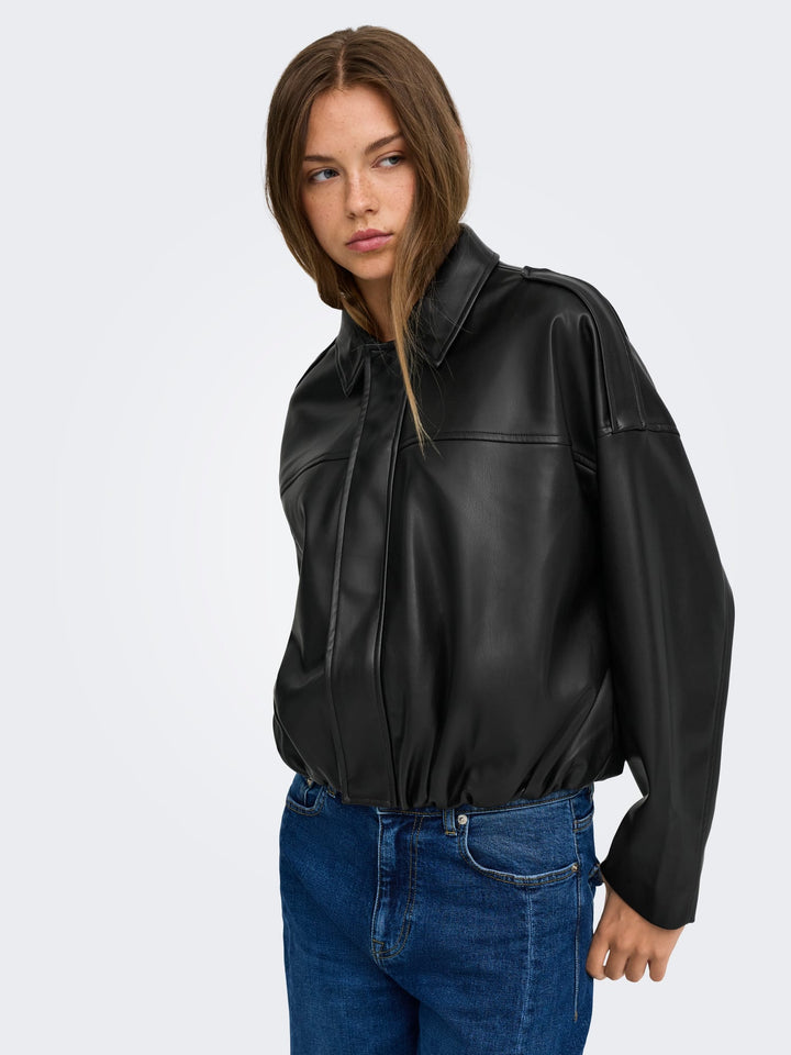 Only 15383675 moon jack (imitatie) leer zwart – dames