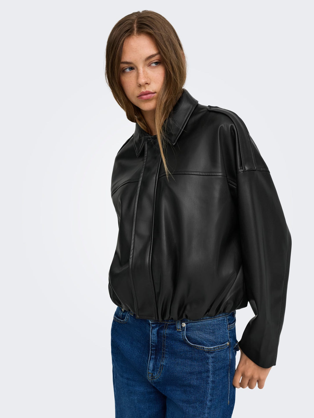 Only 15383675 moon jack (imitatie) leer zwart – dames