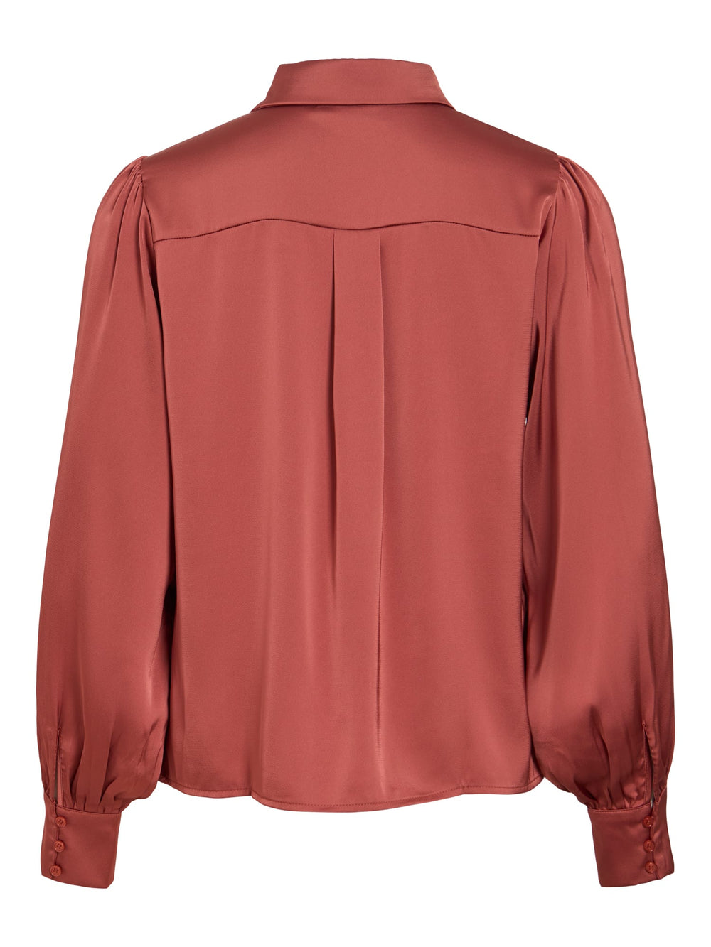 Vila 14107462 Enna blouse l/m dames gewassen rood