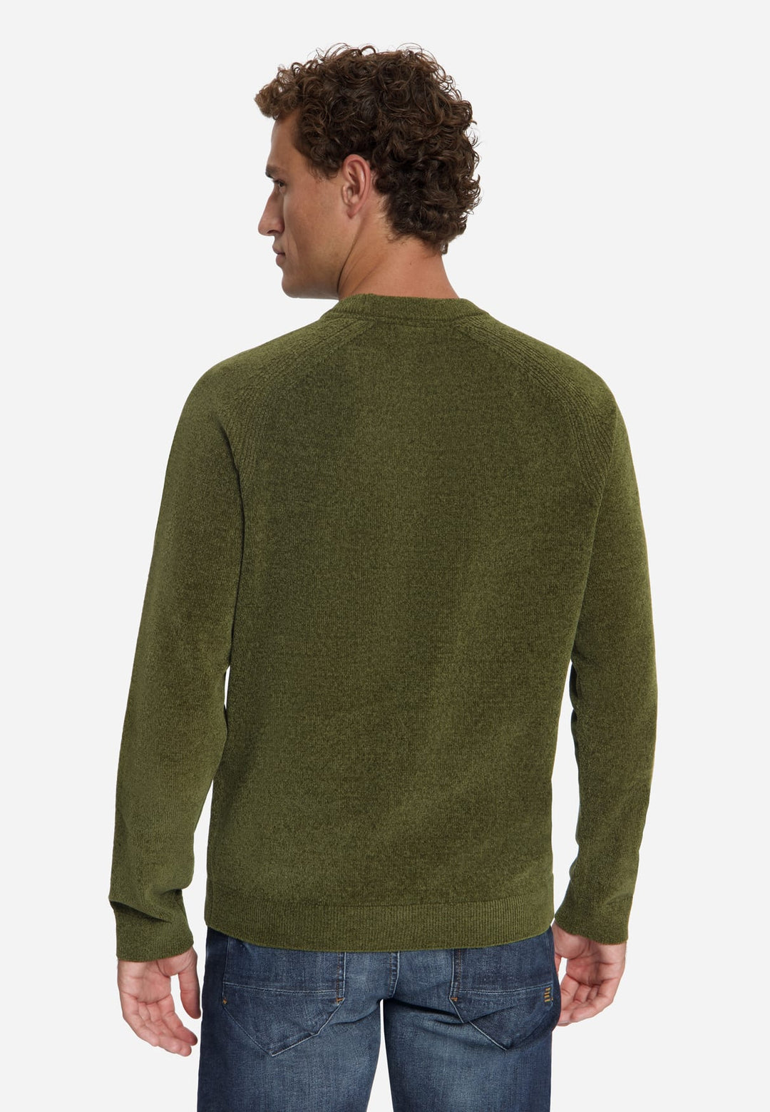 No excess 33210850SN trui heren olijf