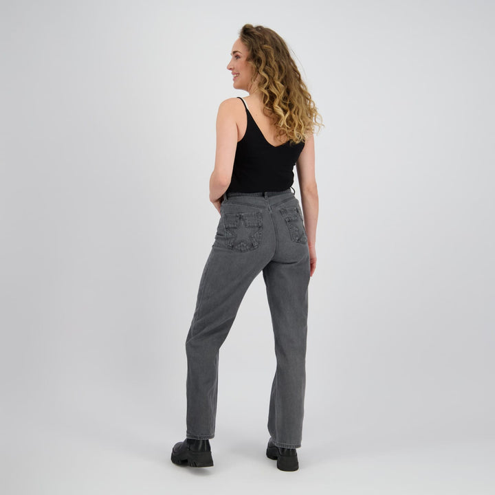 raizzed RD225AW420120 jeans regular-straight fit grey denim - L32