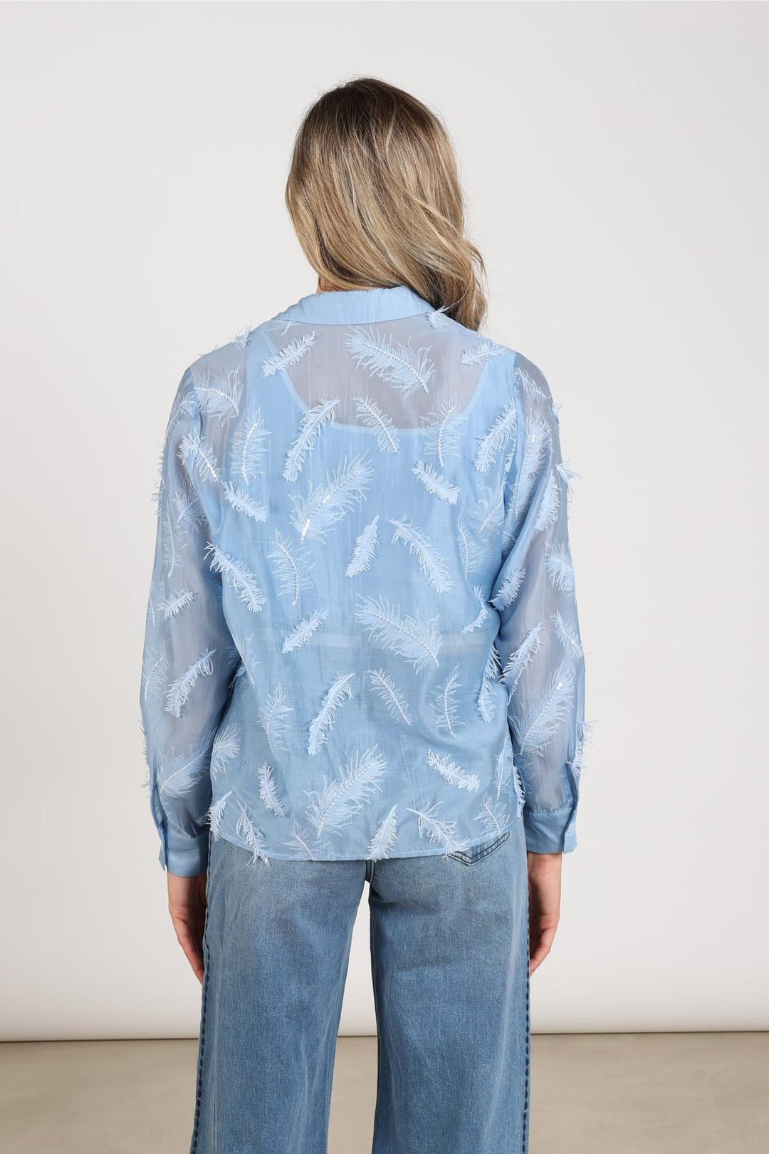 Nukus NKF02179 aysha blouse l/m lichtblauw – dames
