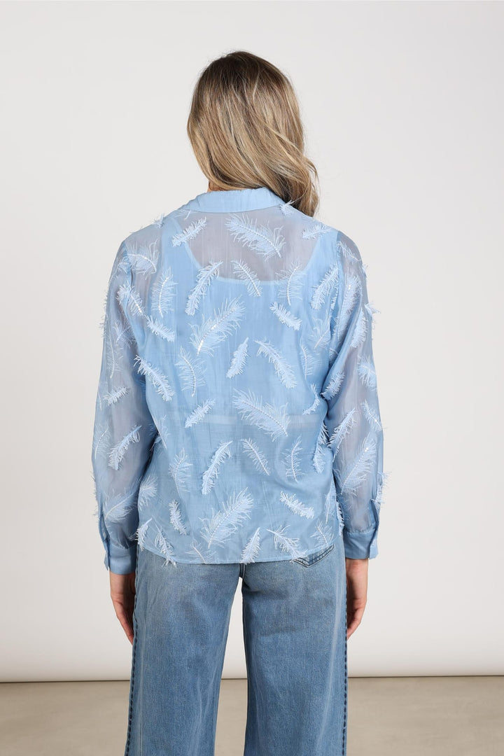 Nukus NKF02179 aysha blouse l/m lichtblauw – dames