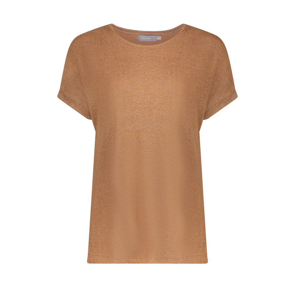 Geisha 62873-24 t-shirt k/m dames camel