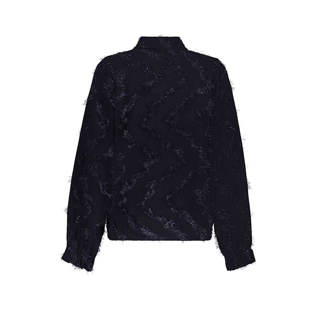 Geisha 63909-20 blouse l/m dames blue denim - Navy