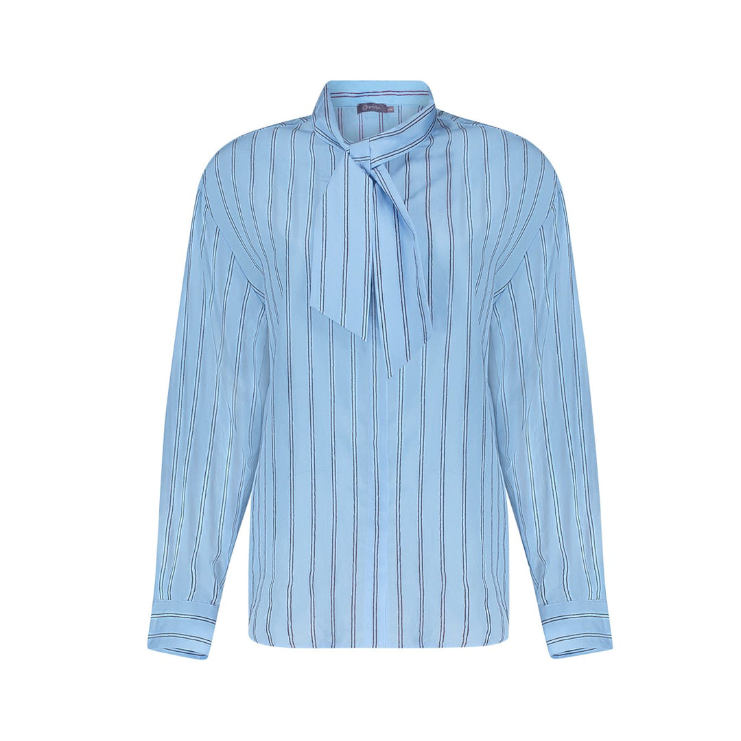 Geisha dames 63915-20 blouse blauw dessin