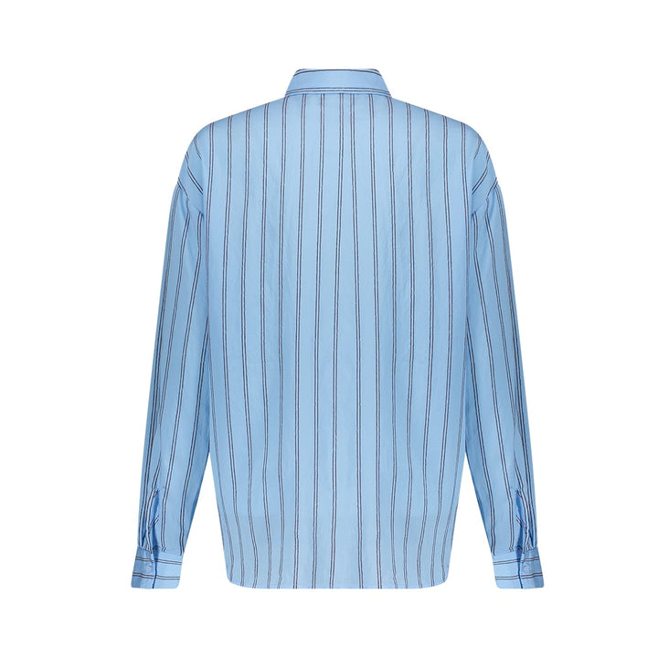 Geisha dames 63915-20 blouse blauw dessin