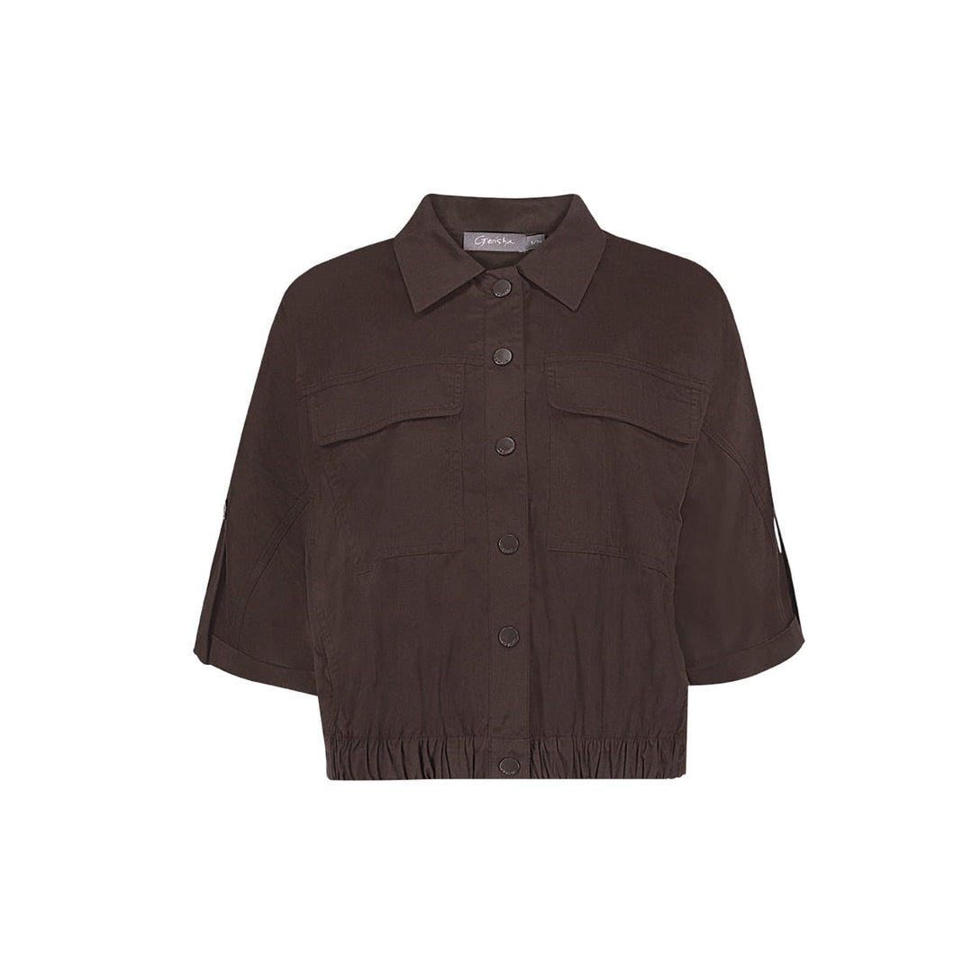 Geisha 65502-10 blouse l/m bruin – dames
