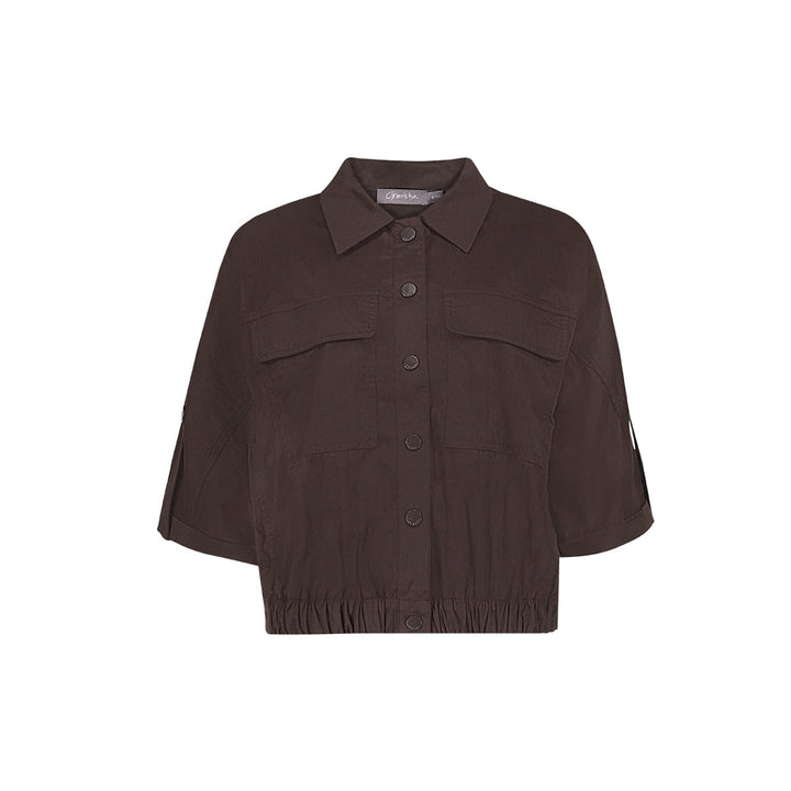 Geisha 65502-10 blouse l/m bruin – dames