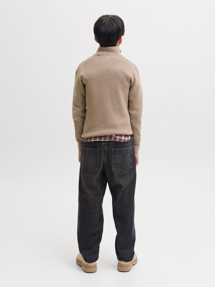 Jack &amp; Jones 12269288 Blamilano trui jongens licht bruin