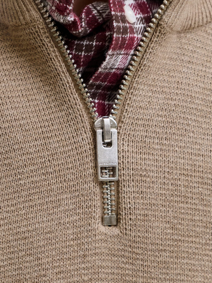 Jack &amp; Jones 12269288 Blamilano trui jongens licht bruin