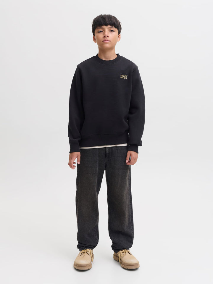 jack & jones kids Colton sweater zwart – jongens