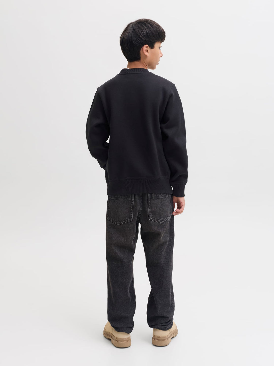jack & jones kids Colton sweater zwart – jongens