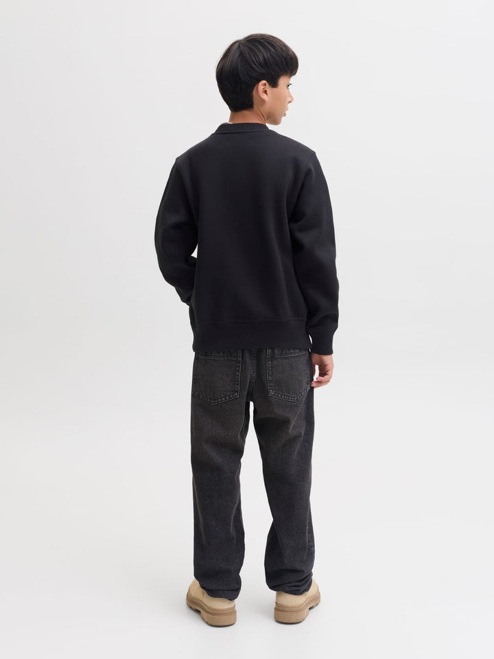 jack & jones kids Colton sweater zwart – jongens